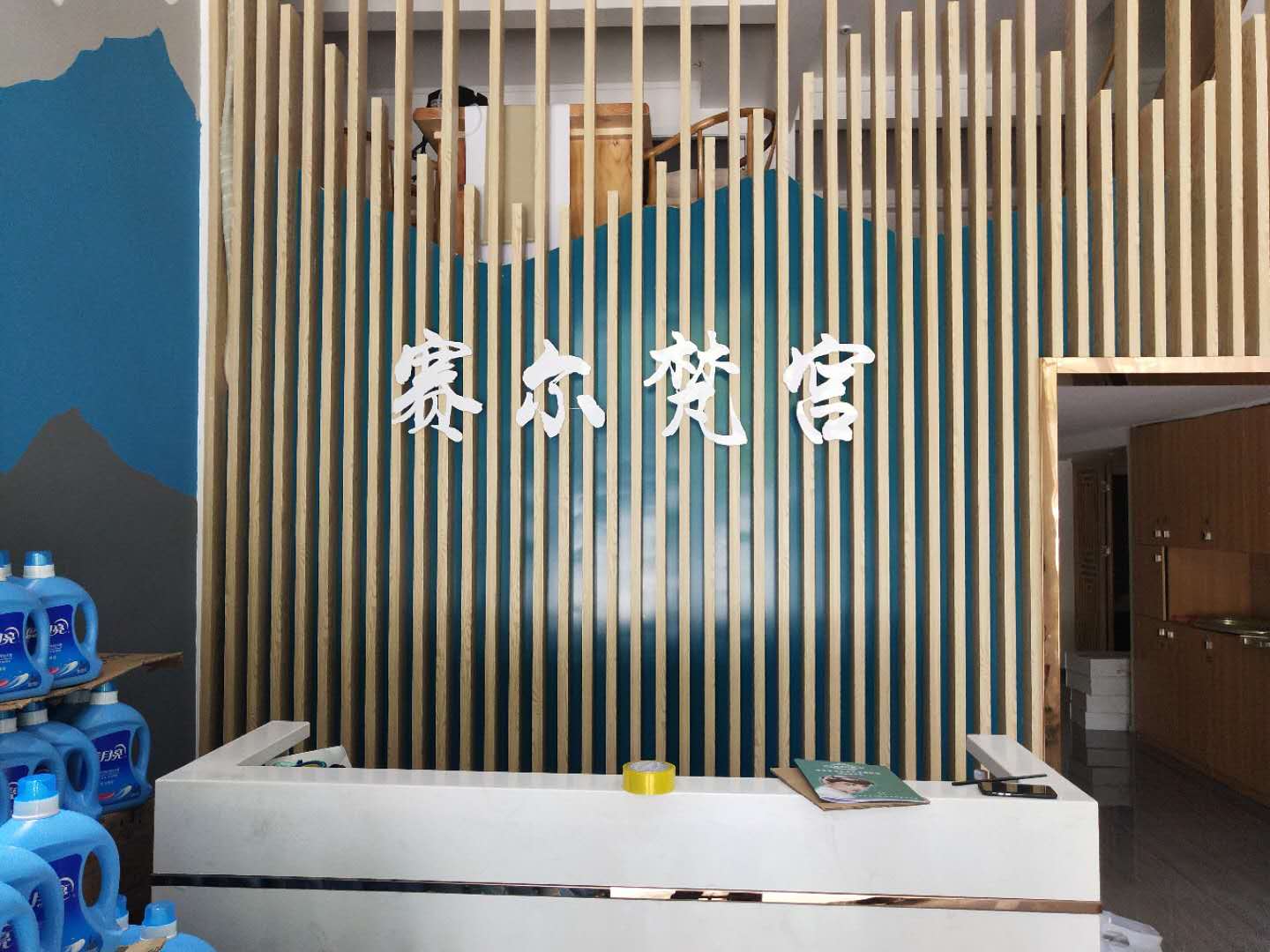 賽爾梵宮背景墻水晶字