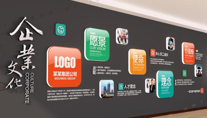 企業(yè)形象墻亞克力噴印