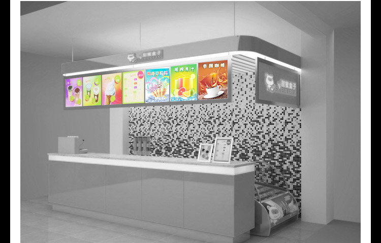 coco奶茶燈箱kfc漢堡價(jià)目表吧臺餐飲點(diǎn)餐咖啡店led超薄廣告牌定做