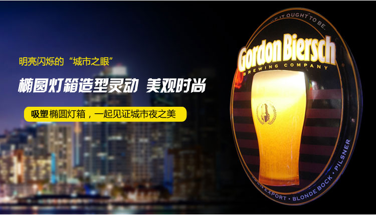 LED雙面燈管橢圓空白吸塑室內戶(hù)外懸掛廣告燈箱招牌制作定做